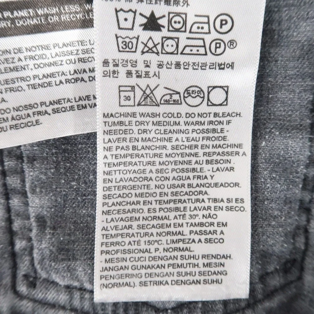 Levi Jeans Mens 34x30 Fits 33x30 Black 511 Slim Fit 04511-4406 Tapered Stretch